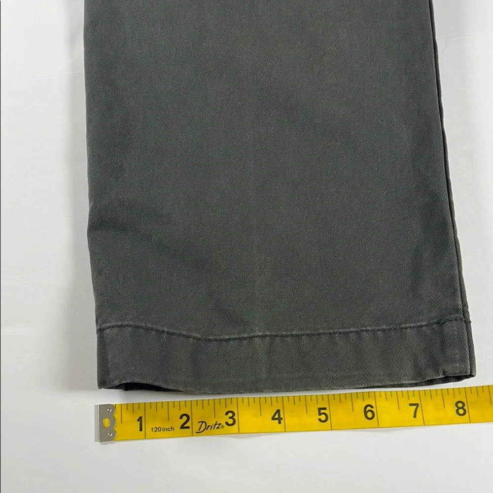 J. Crew Broken In Men's Dark Gray Flat Front Khaki Pants. Sz 38x32